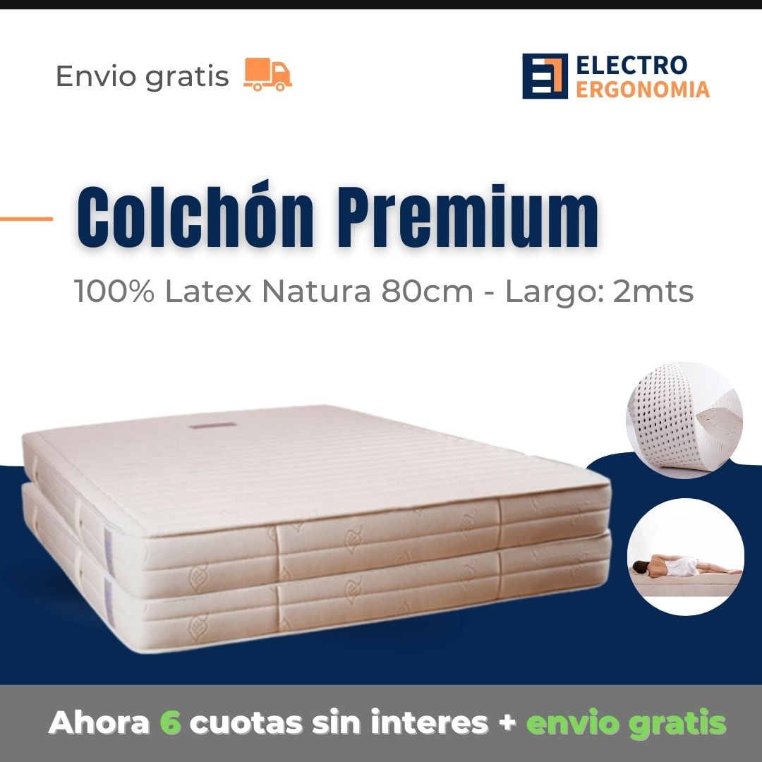 Colchon 100% Latex Natural - Electro Ergonomia